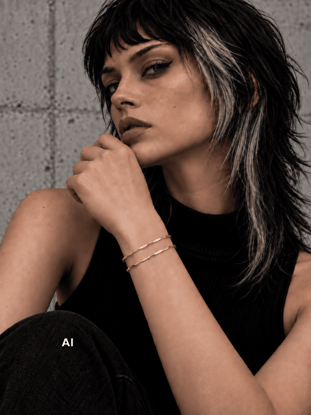 Goldener verstellbarer Armreif, gehämmert strukturiert, Armreif aus Messing, Golden Bangle Cuff, Minimalistisches Armband - CocosyBerlin