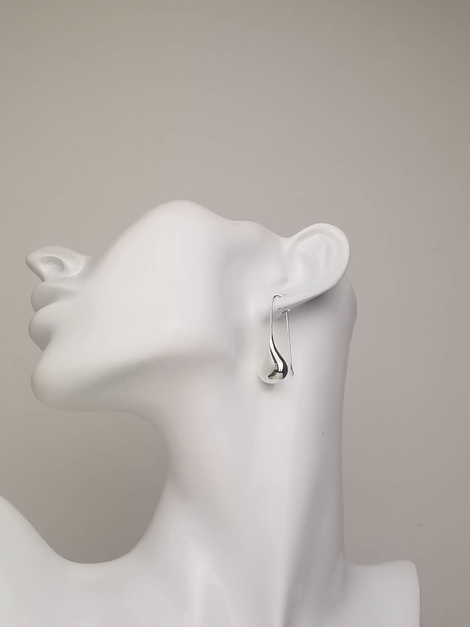 Tropfen Ohrhänger aus Silber 925, Lange Hängende Ohrringe, tropfenförmig Träne Minimalistisch Hängeohrringe Wassertropfen waterdrop - CocosyBerlin