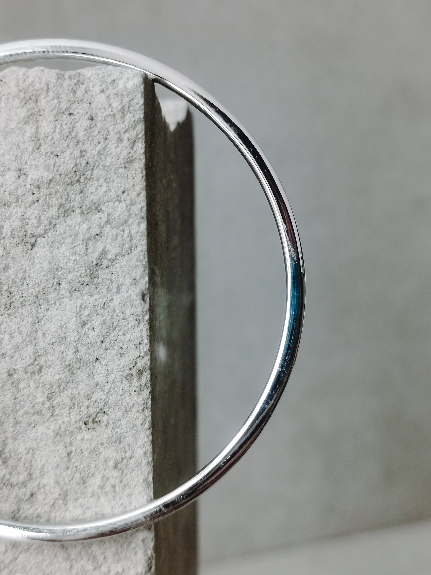 Simple bangle made of 925 silver, bangle made of solid sterling silver, minimalist thin bangle