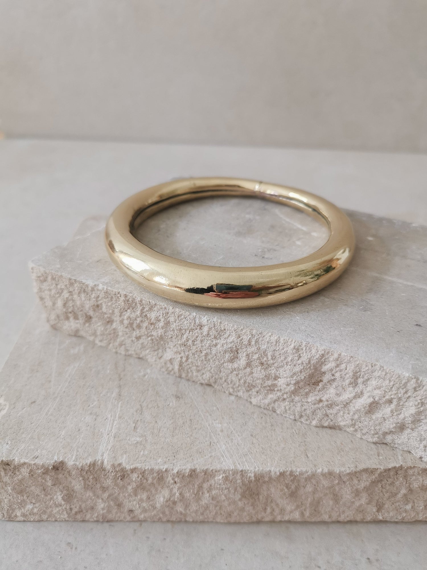 Wide golden brass bangle, statement bracelet, tribal golden bangle