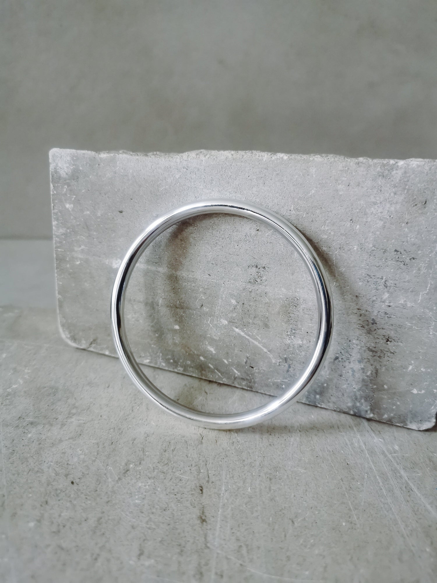 Schlichter Sterling Silber Armreif, Statement Armband, pure 925 Silber Armreif, Tribal Ethno Armreif