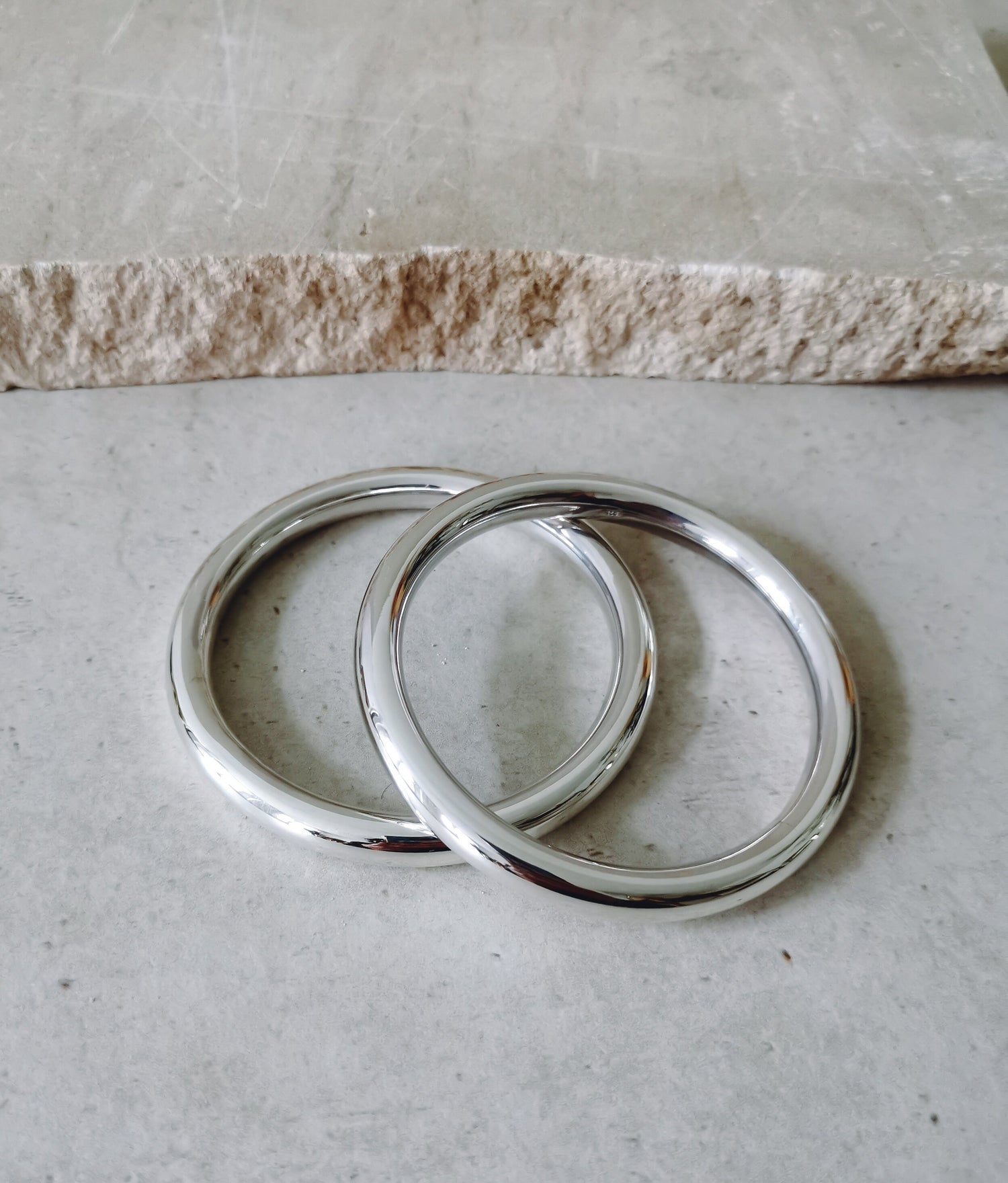 Chunky bracelet made of sterling silver, statement bracelet made of 925 silver, wide bangle, tribal bangle, minimalist simple bangle