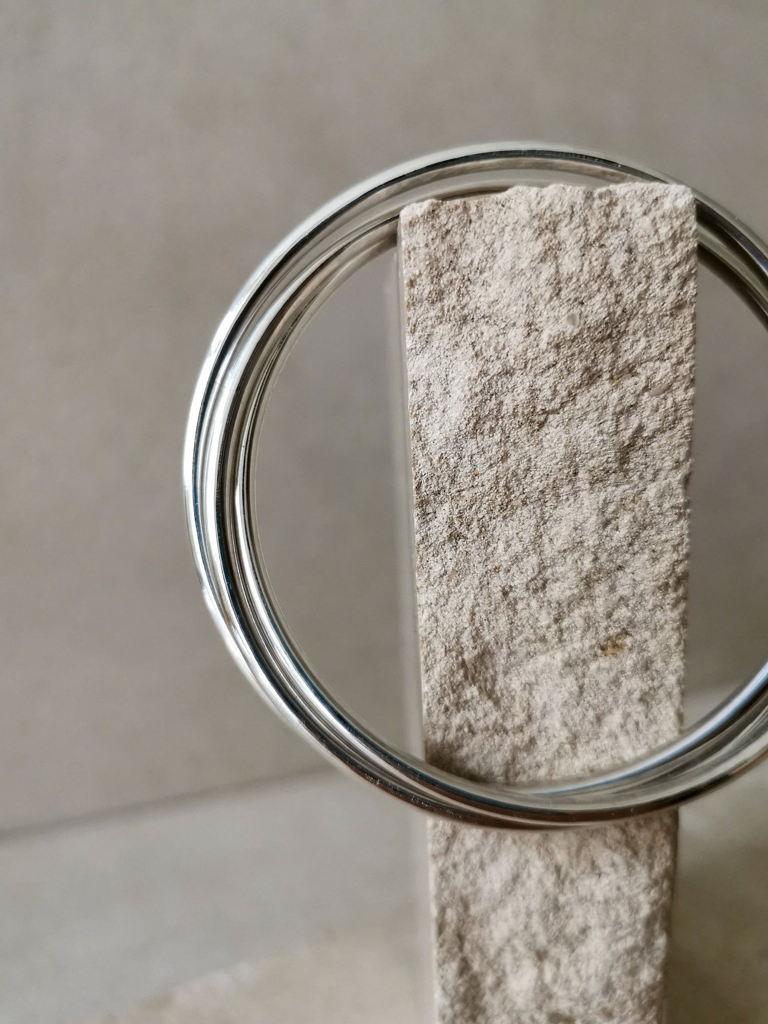 Chunky trio bangle made of 925 silver, statement triple bracelet, wide bangles, tribal bangle made of 3 hoops