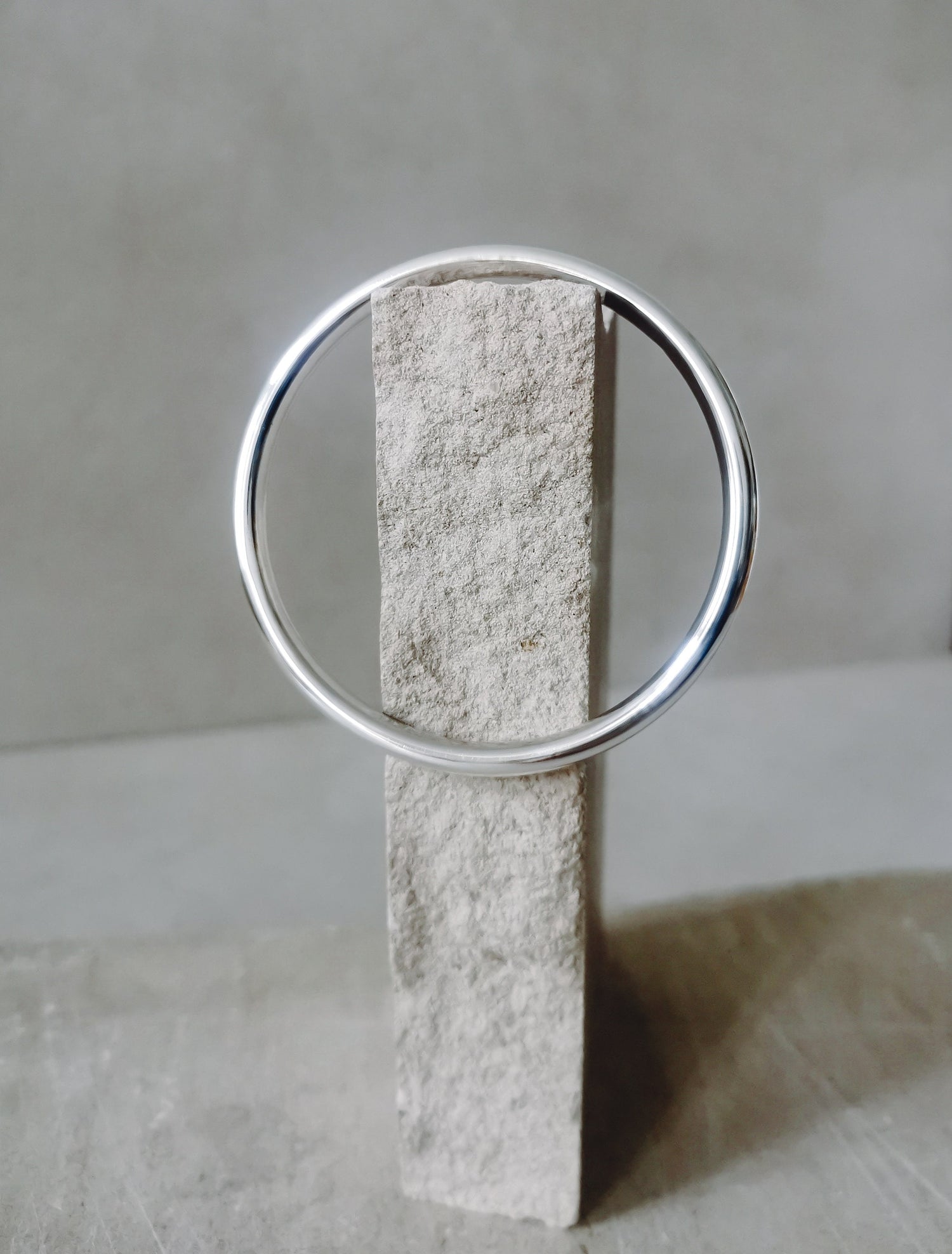 Schlichter Sterling Silber Armreif, Statement Armband, pure 925 Silber Armreif, Tribal Ethno Armreif