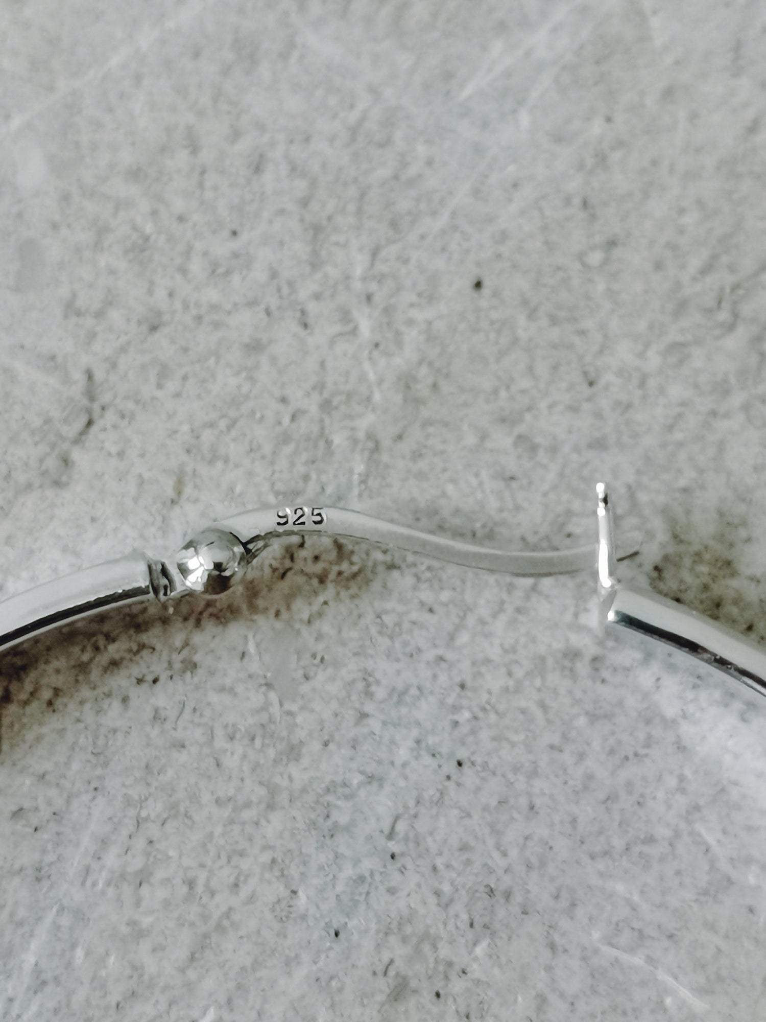 Flache breite 925 Silber Creolen, Chunky Sterling Silber Creolen 20mm, 40mm, 60 mm