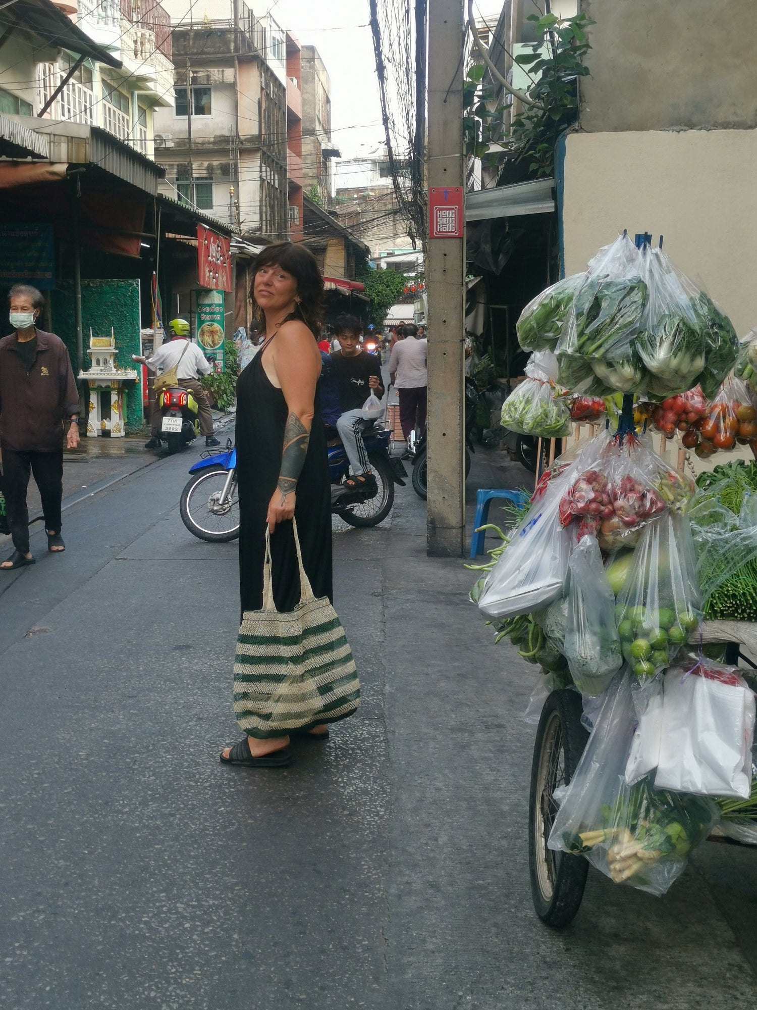 Große Tasche aus Laos, Tote Bag, nachhaltiger Shopper , 100% Handarbeit, Fair Trade
