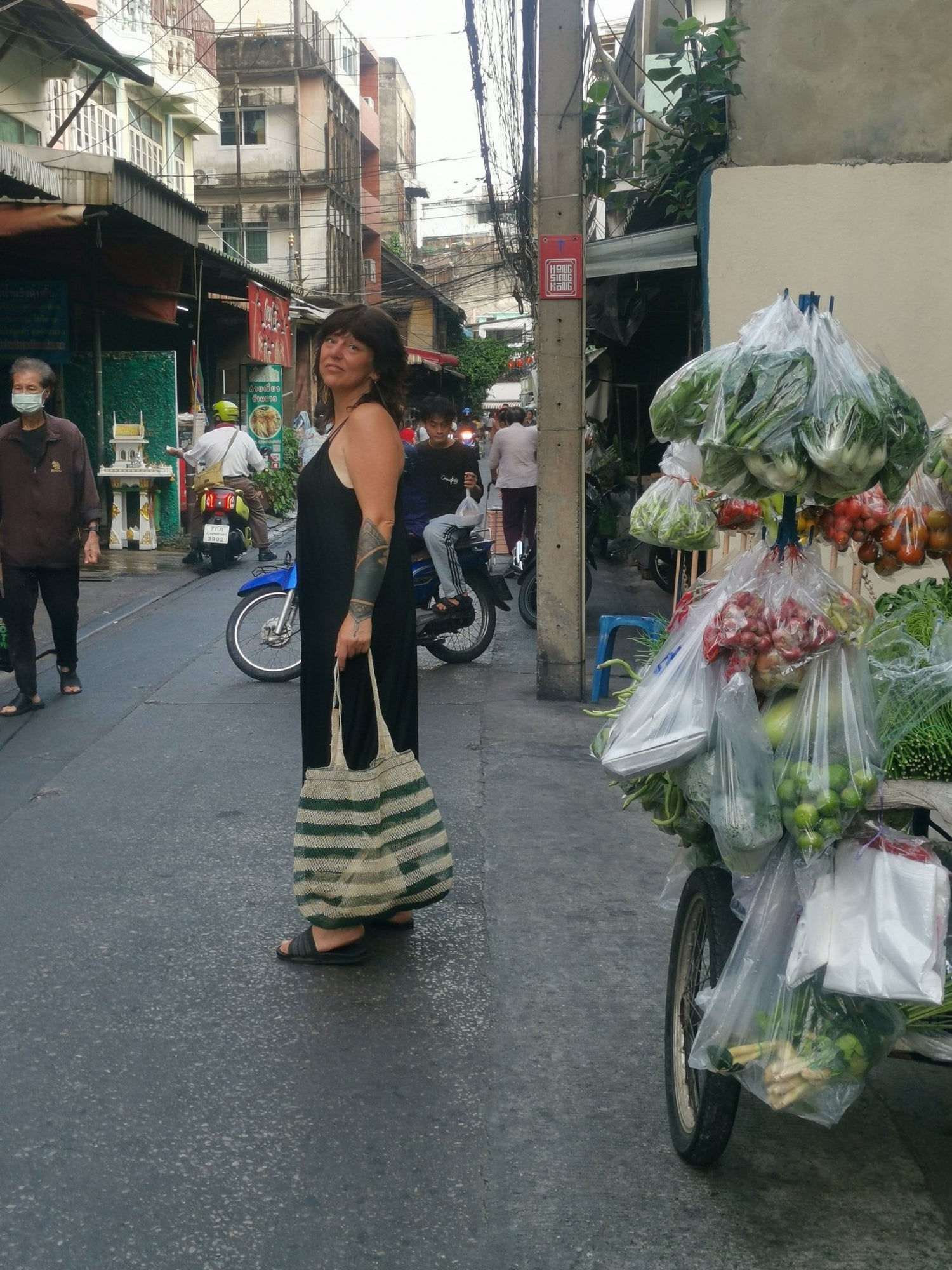 Große Tasche aus Laos, Tote Bag, nachhaltiger Shopper , 100% Handarbeit, Fair Trade - CocosyBerlin