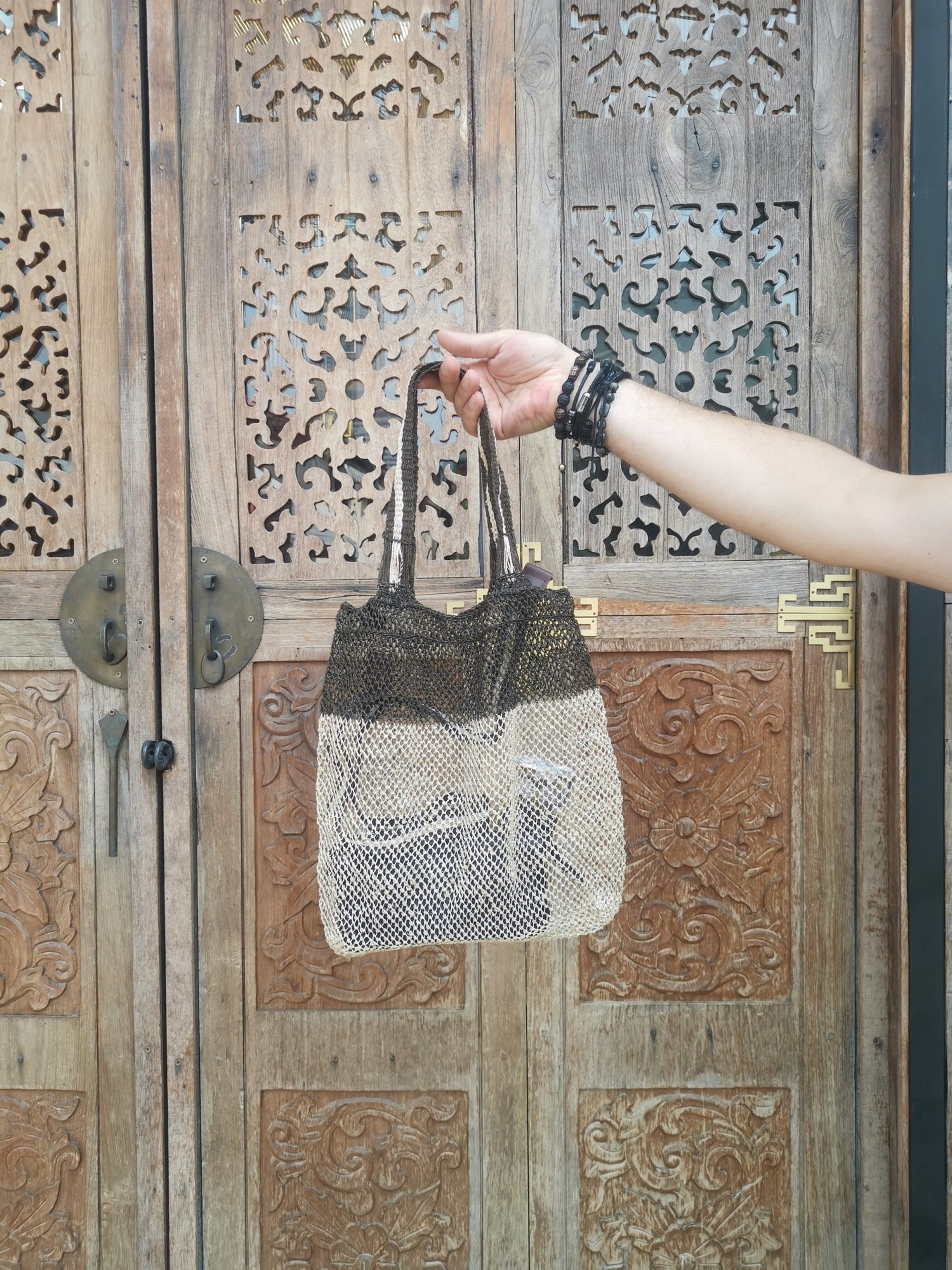 Umhängetasche aus Laos, Crossbody Tasche, nachhaltiger Shopper, 100% Handarbeit, Fair Trade
