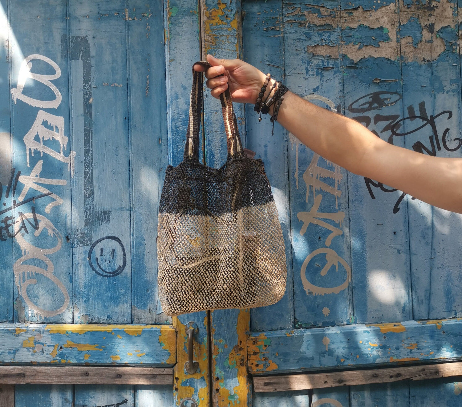 Umhängetasche aus Laos, Crossbody Tasche, nachhaltiger Shopper, 100% Handarbeit, Fair Trade