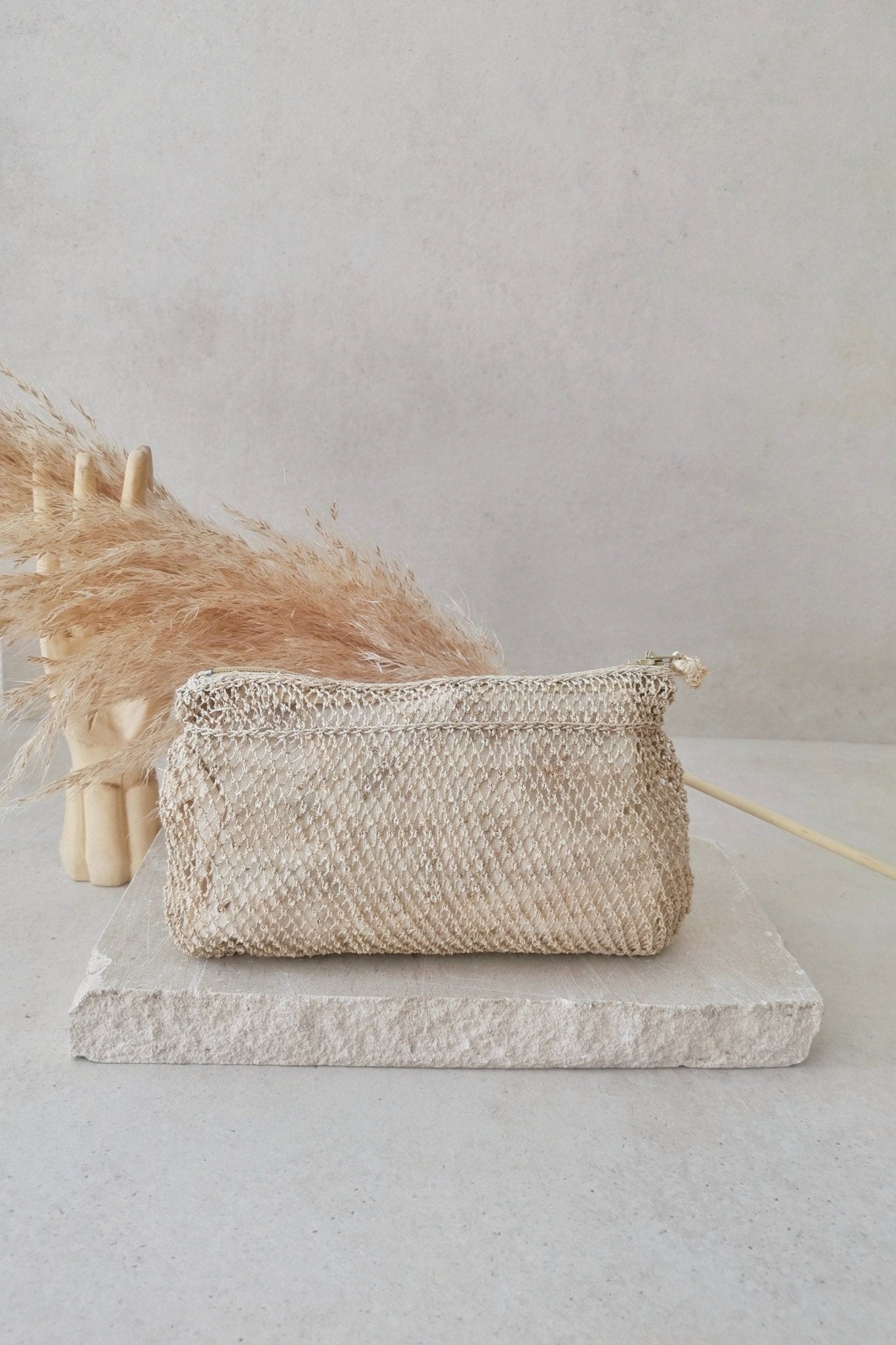 Boho Schminktasche aus Laos, Kosmetiktasche, Hippie Geldbörse, Portemonnaie, Handmade Make Up Tasche - CocosyBerlin