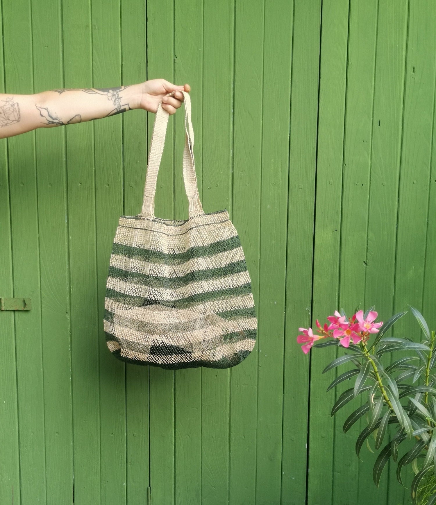 Große Tasche aus Laos, Tote Bag, nachhaltiger Shopper , 100% Handarbeit, Fair Trade