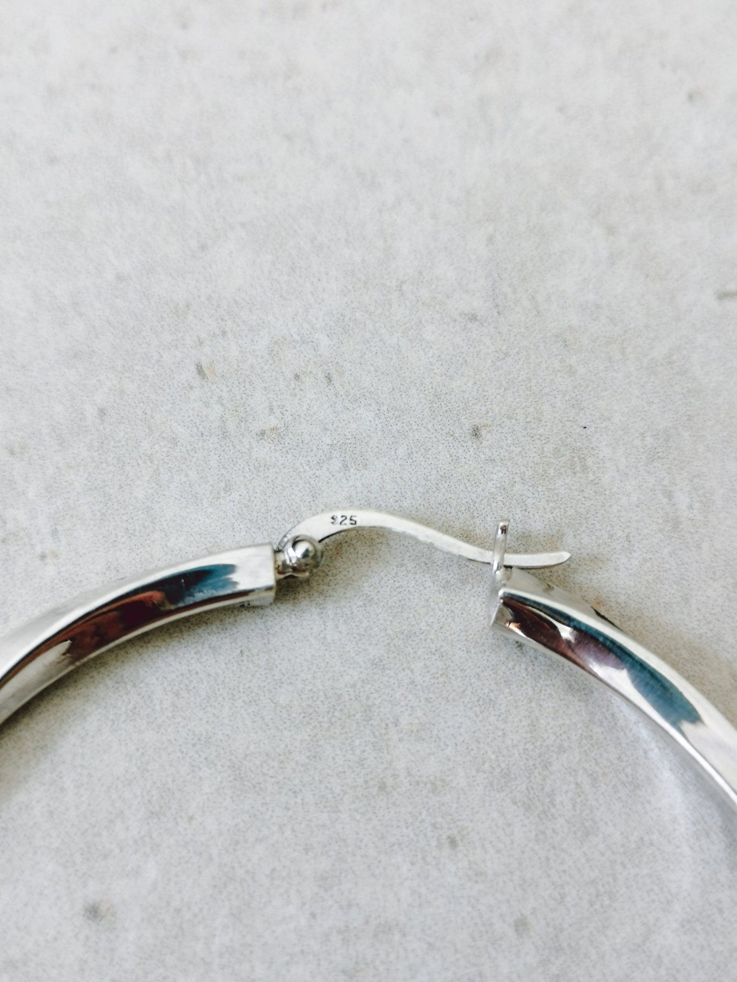 Twisted grosse 925 Silber Creolen, Chunky Twist Sterling Silber Creolen - CocosyBerlin