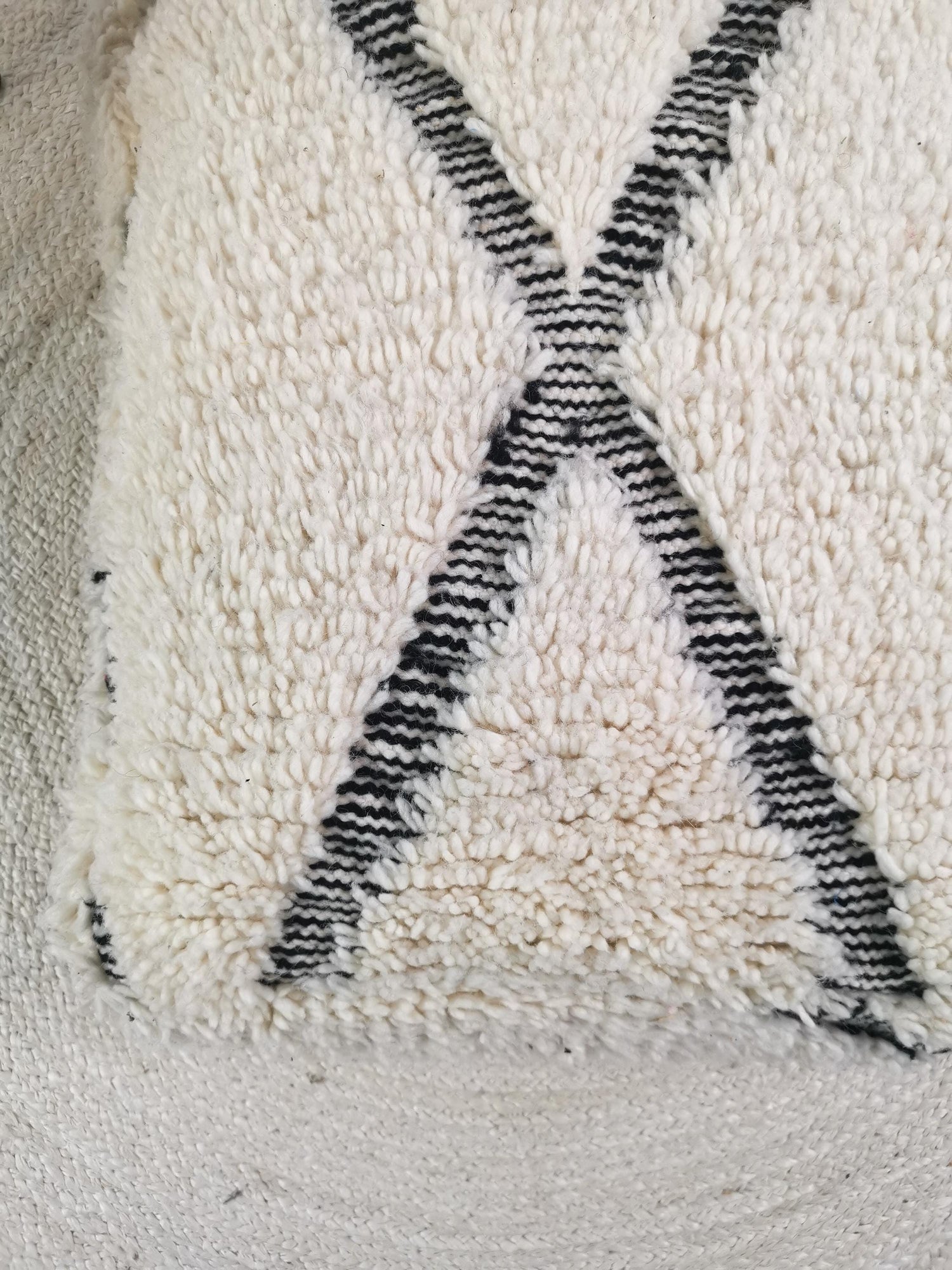 Pouf marocain, coussin de sol berbère, coussin d'assise en laine, coussin vintage, coussin d'assise bohème Marrakech, Beni Ourain