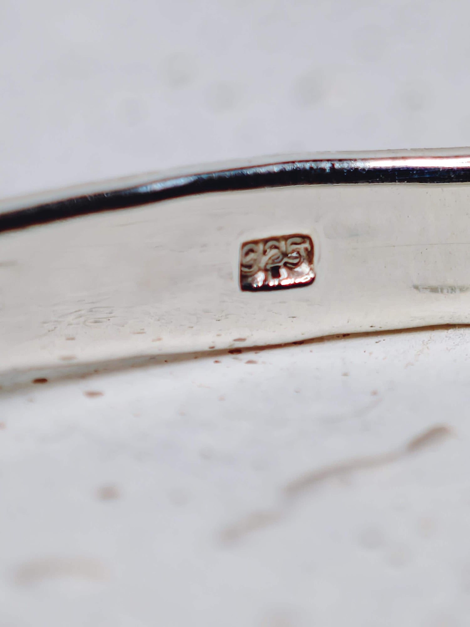 Sterling silver bracelet, flat bracelet, tribal, minimalist bangle made of 925 silver, textured, hammered