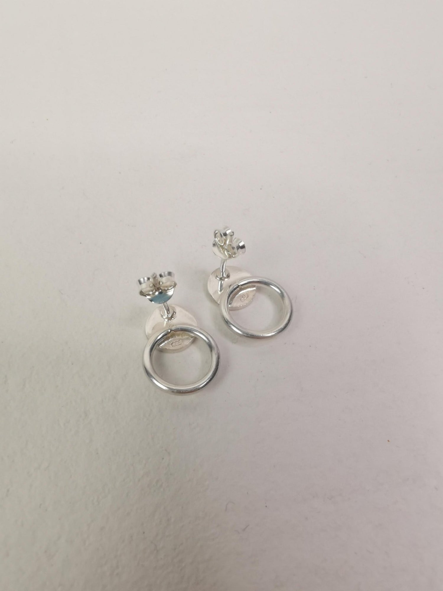 Kreis Ohrstecker aus 925 Silber, minimalistische kleine Kreis Ohrringe - CocosyBerlin