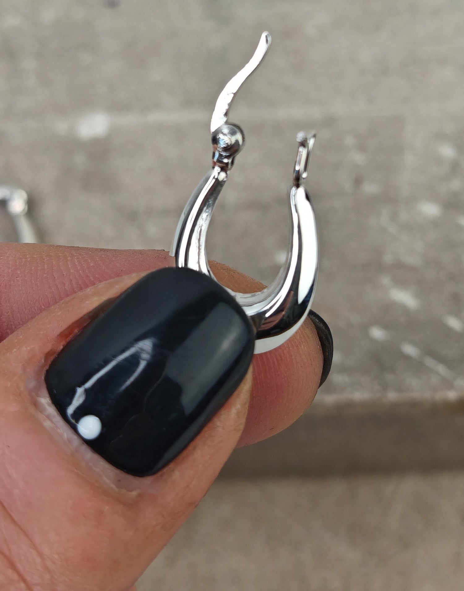 Breite kleine ovale 925 Silber Creolen 20 mm, Mini Sterlingsilber Creolen, Ohrringe aus 925 Silber