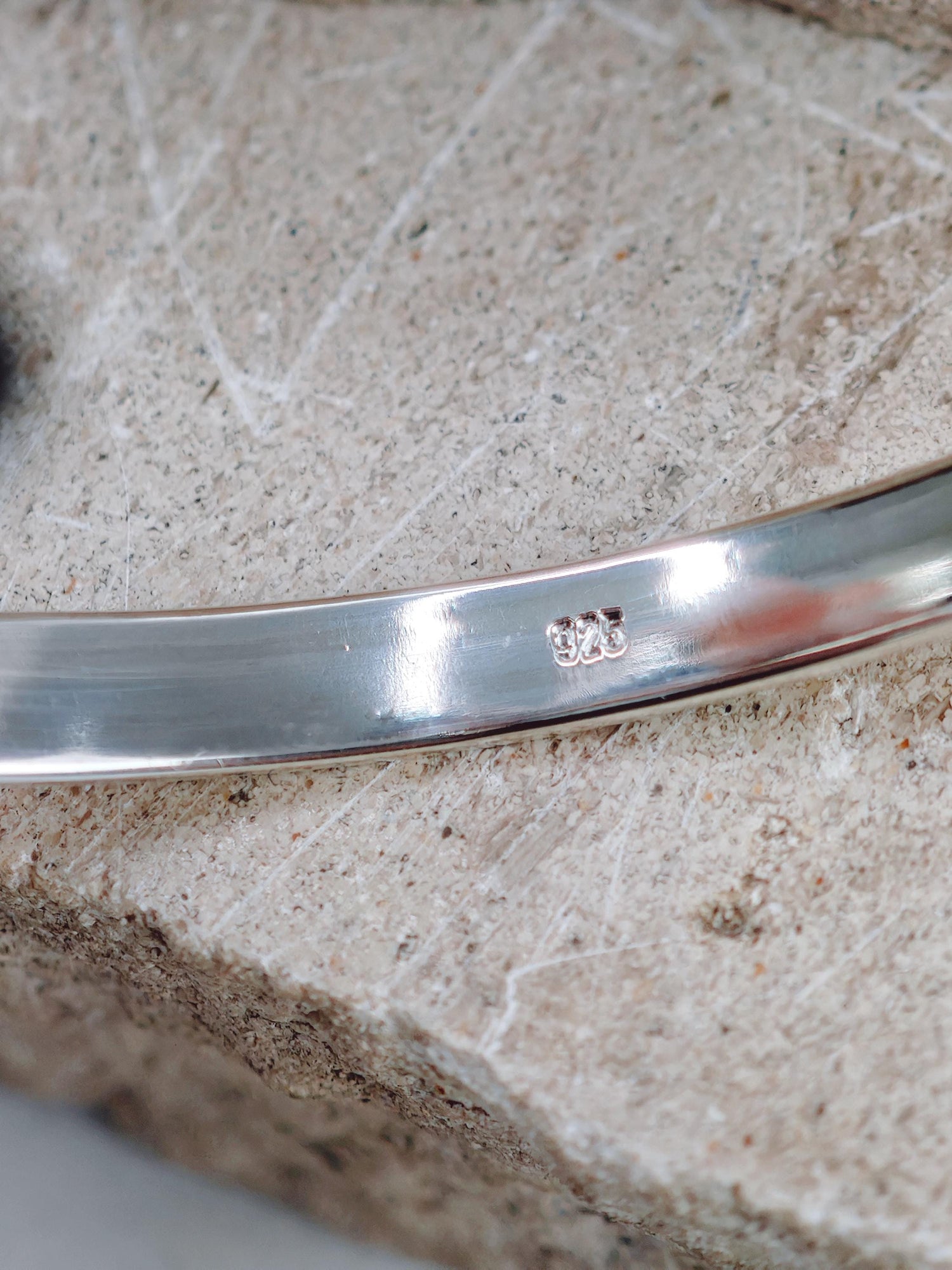 Wide bangle made of 925 silver, adjustable, bangle made of solid sterling silver, minimalist simple bangle, smooth and simple
