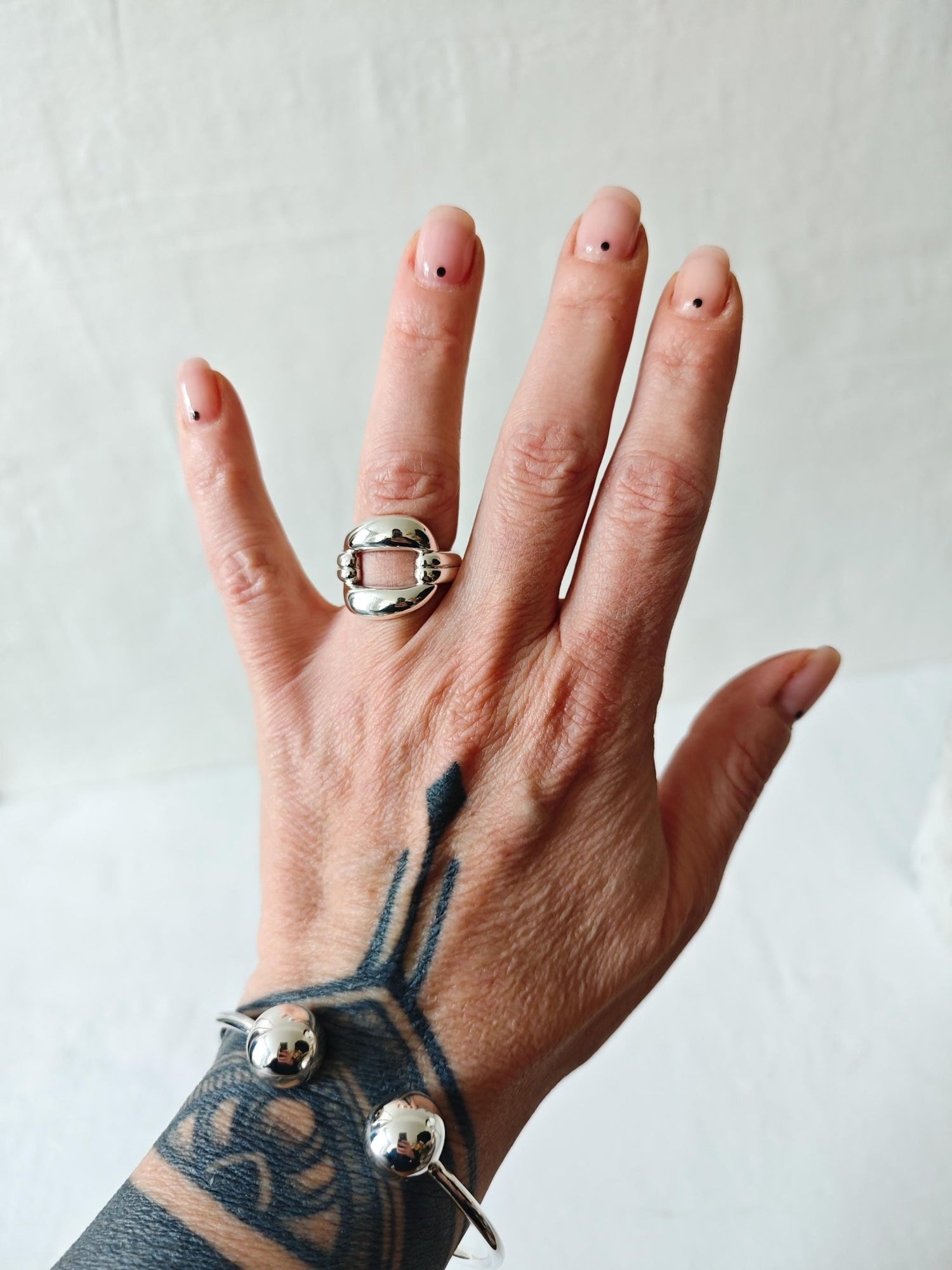 Statement Ring aus 925 Silber, Bold Chunky Ring, minimalistischer Silberring - CocosyBerlin