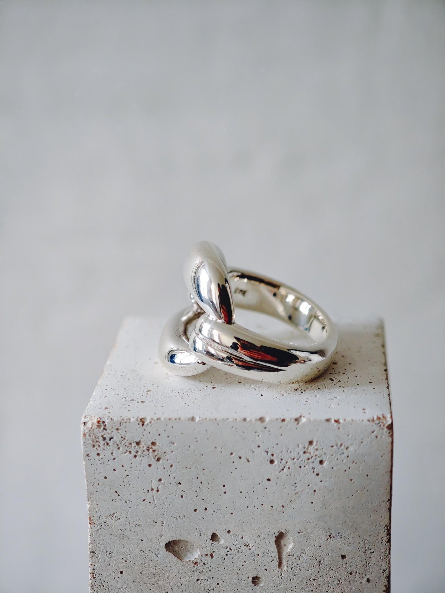 Statement Ring aus 925 Silber, Bold Chunky Ring, minimalistischer Silberring - CocosyBerlin