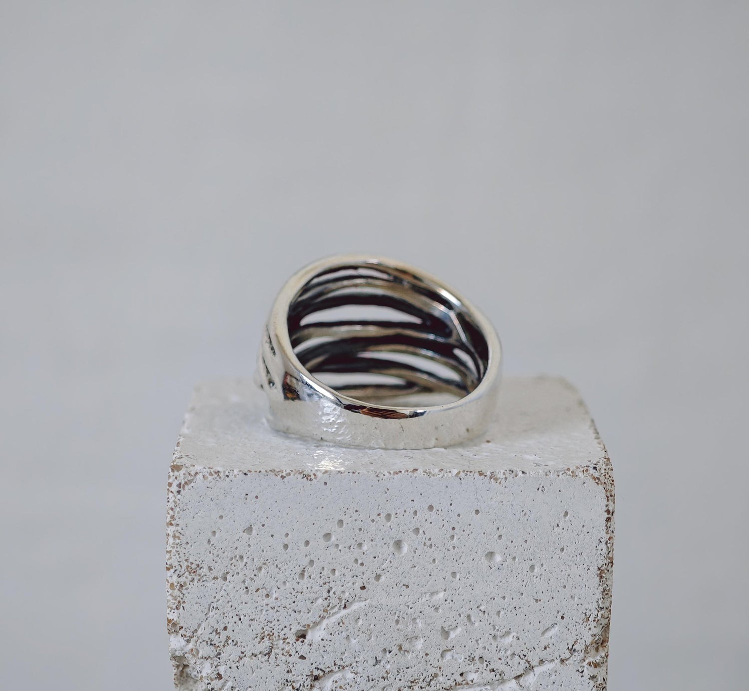 Statement Ring aus 925 Silber, Wickelring, Wire Wrap Ring minimal - CocosyBerlin