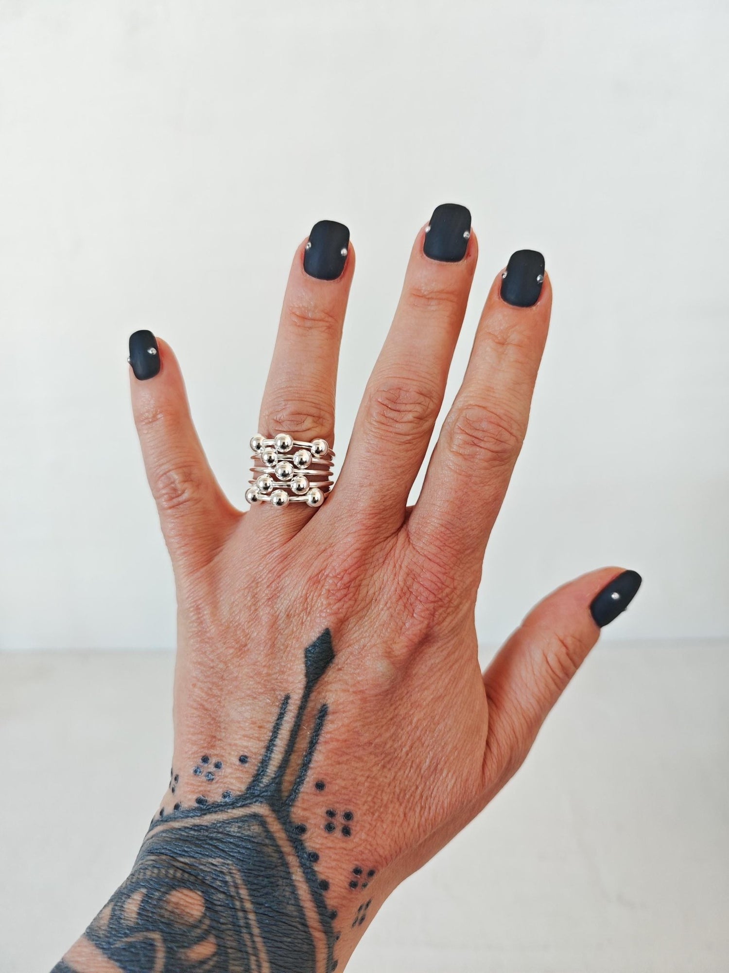 Bubble Ring 925 Silber, Statement Kugelring aus Sterling Silber, Chunky Ball Ring - CocosyBerlin