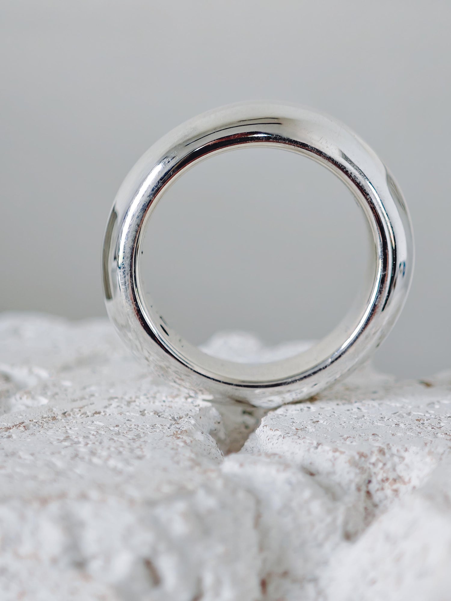 Puffy Statement Ring aus 925 Silber, Chunky Ring, Bold Minimalist