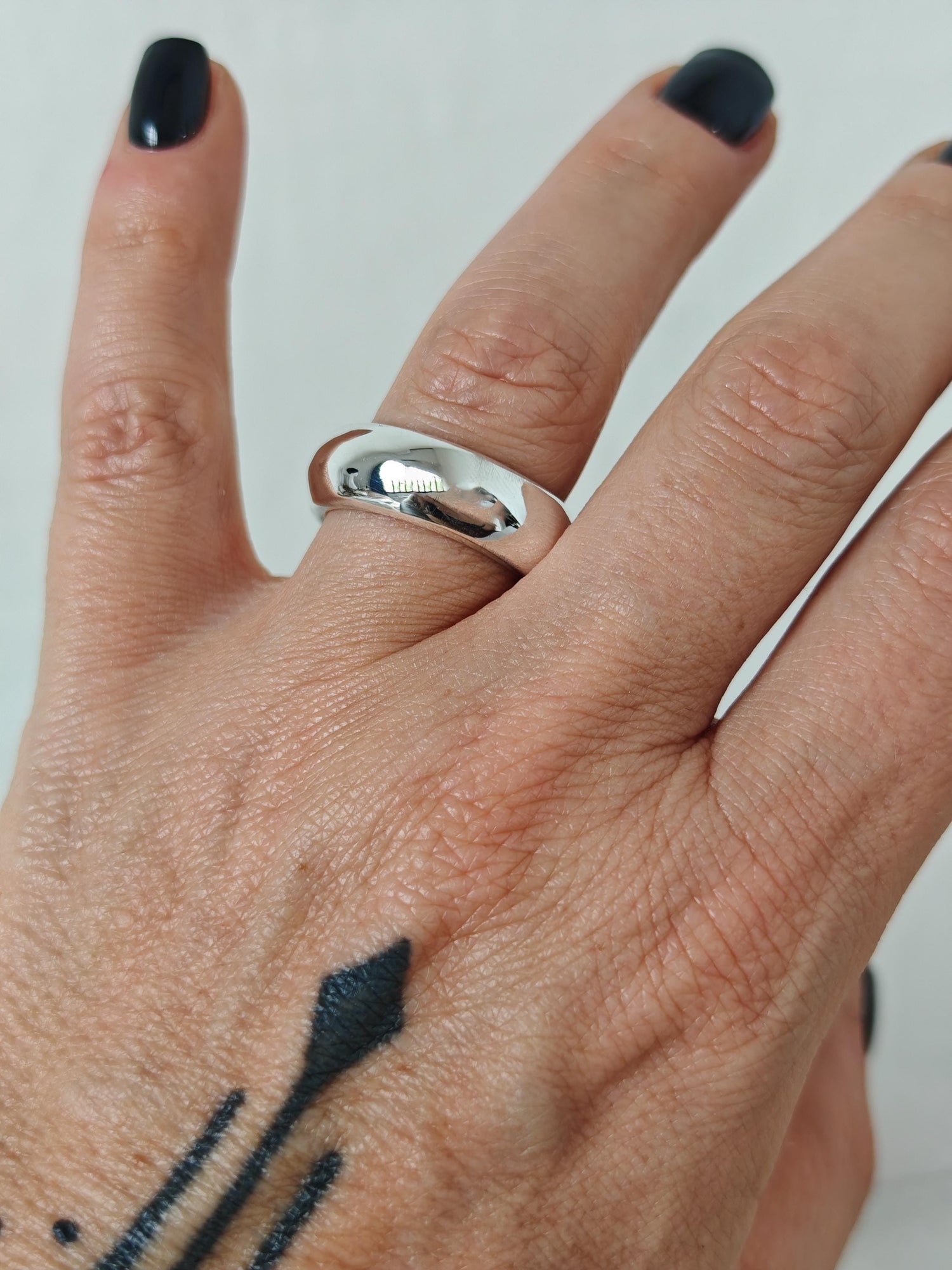 Puffy Statement Ring aus 925 Silber, Chunky Ring, Bold Minimalist