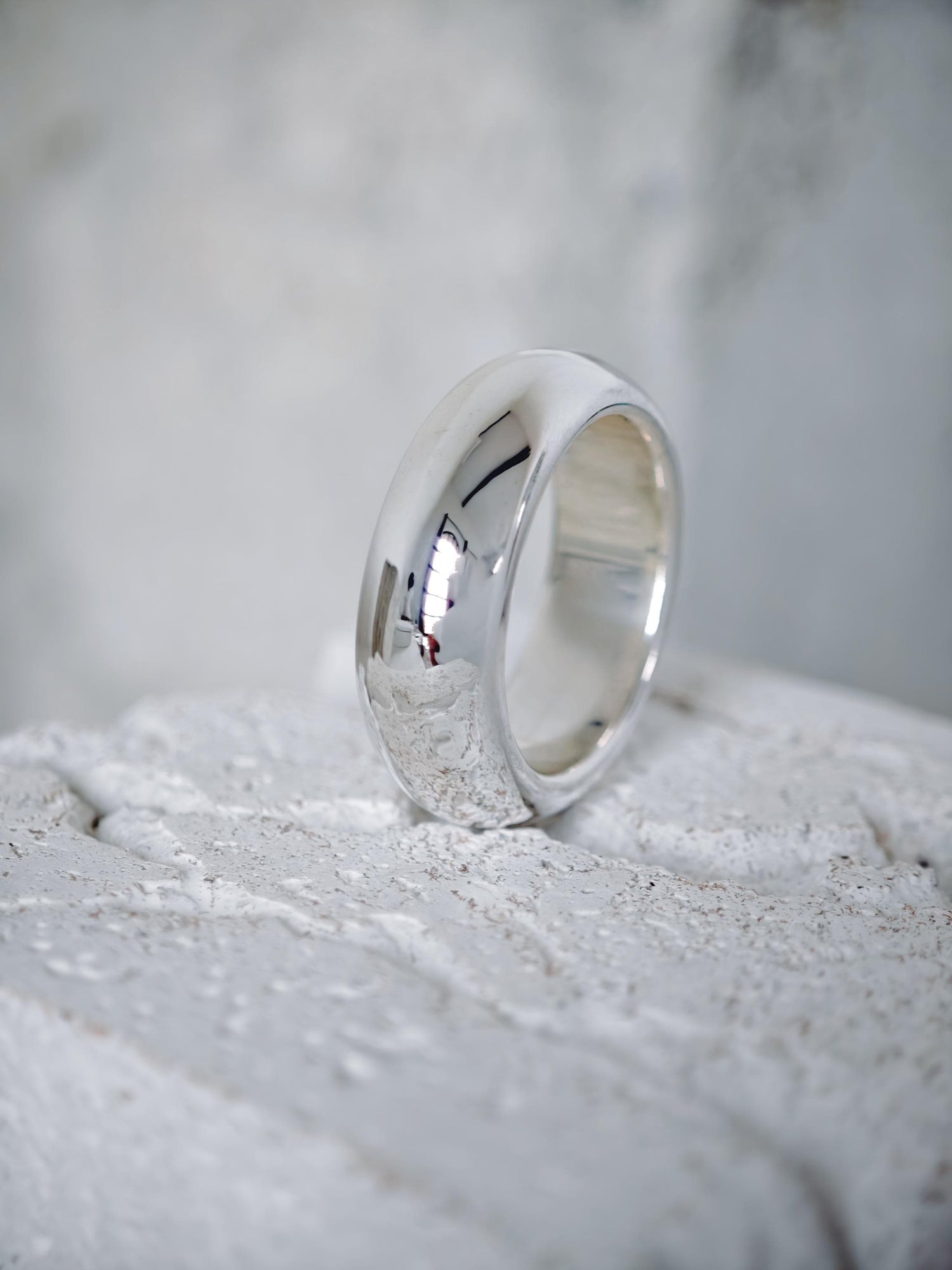 Puffy Statement Ring aus 925 Silber, Chunky Ring, Bold Minimalist