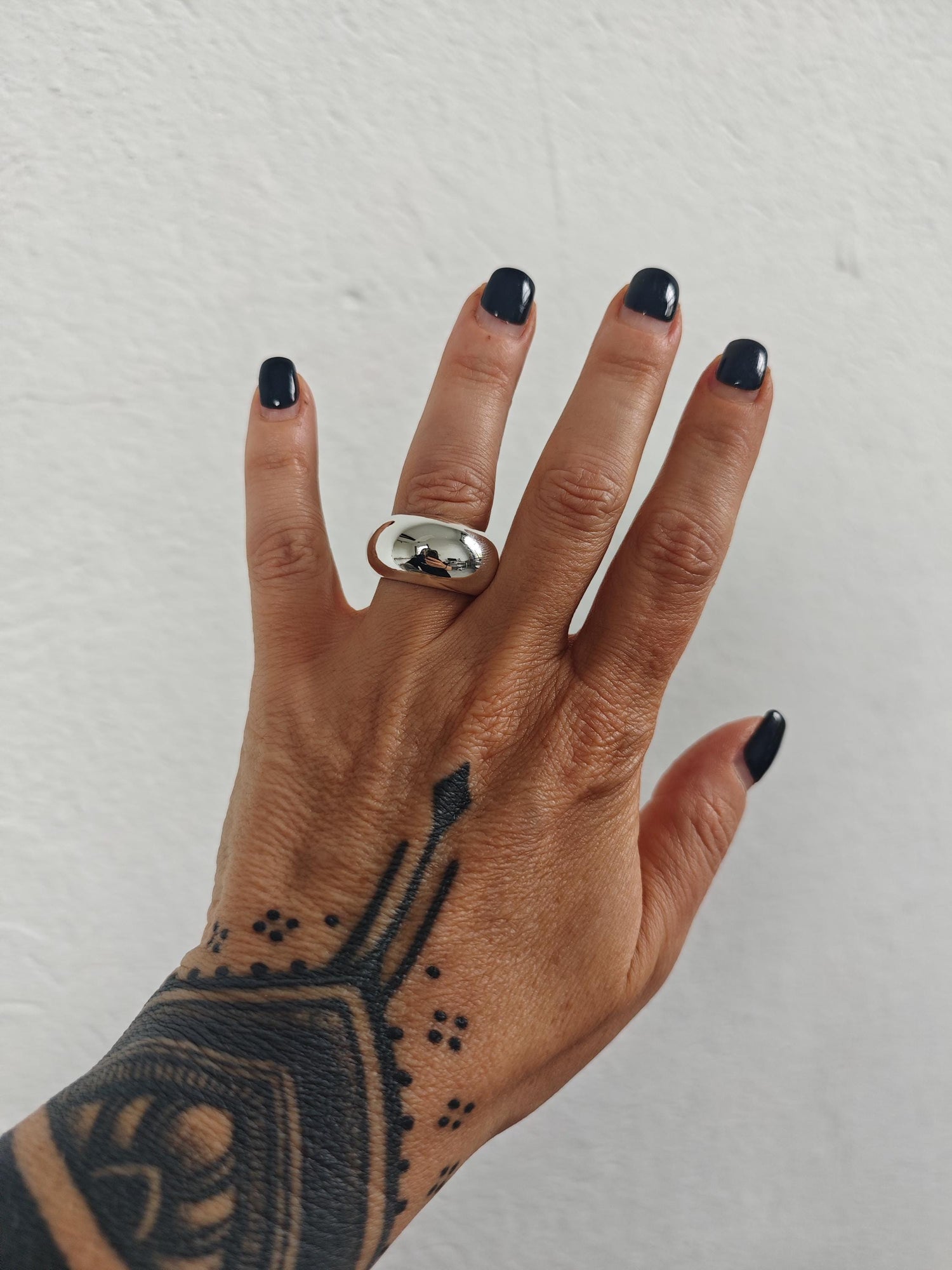 Puffy Statement Ring aus 925 Silber, Chunky Ring, Bold Silver Puffy Ring Minimalististisch