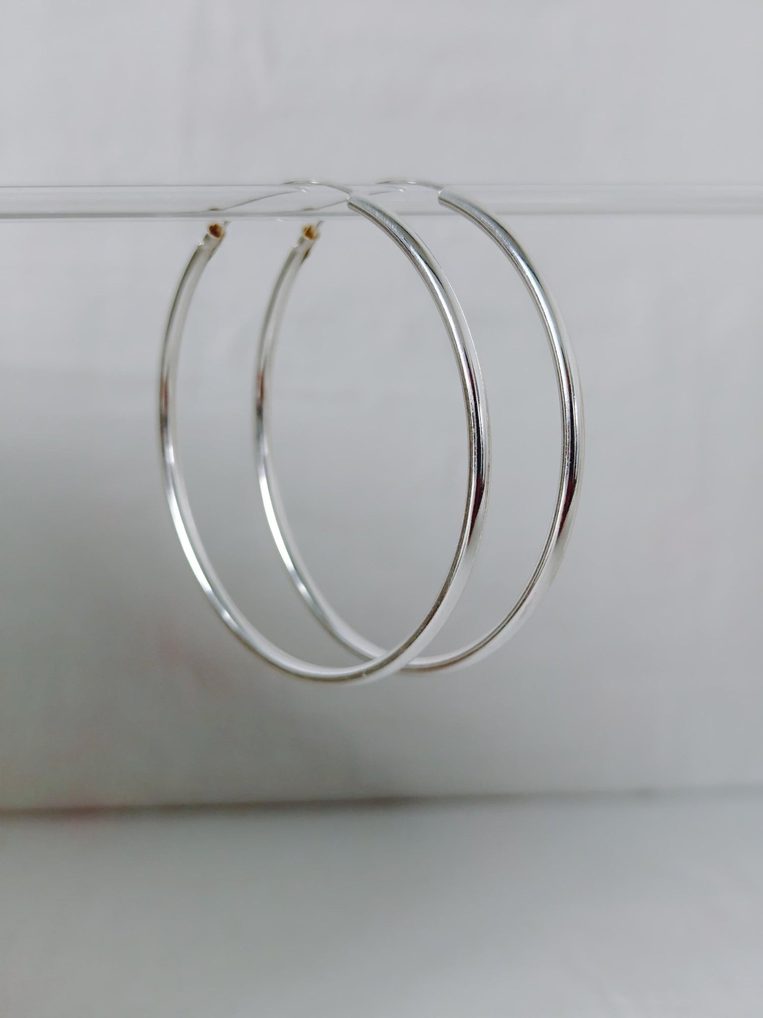 Große XL Creolen Silber 925, Silver Endless Hoops 70 mm - CocosyBerlin