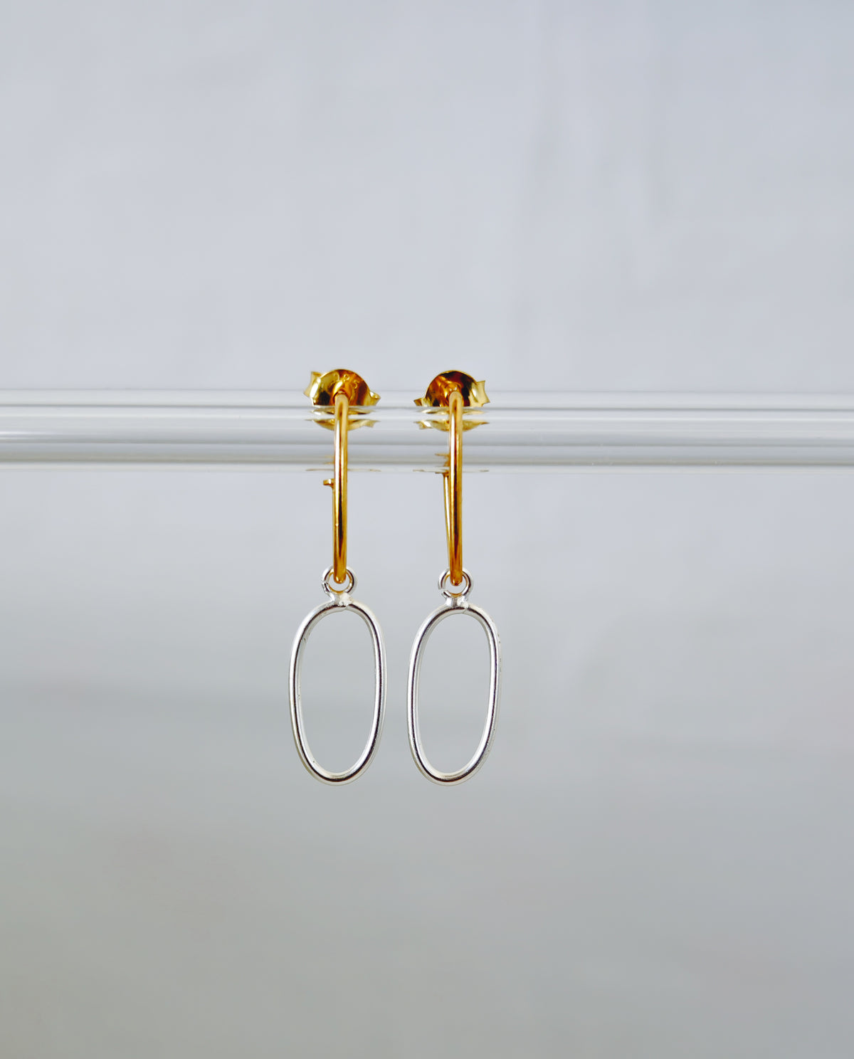 925 sterling silver drop earrings, link chain stud earrings, minimalist paperclip earrings