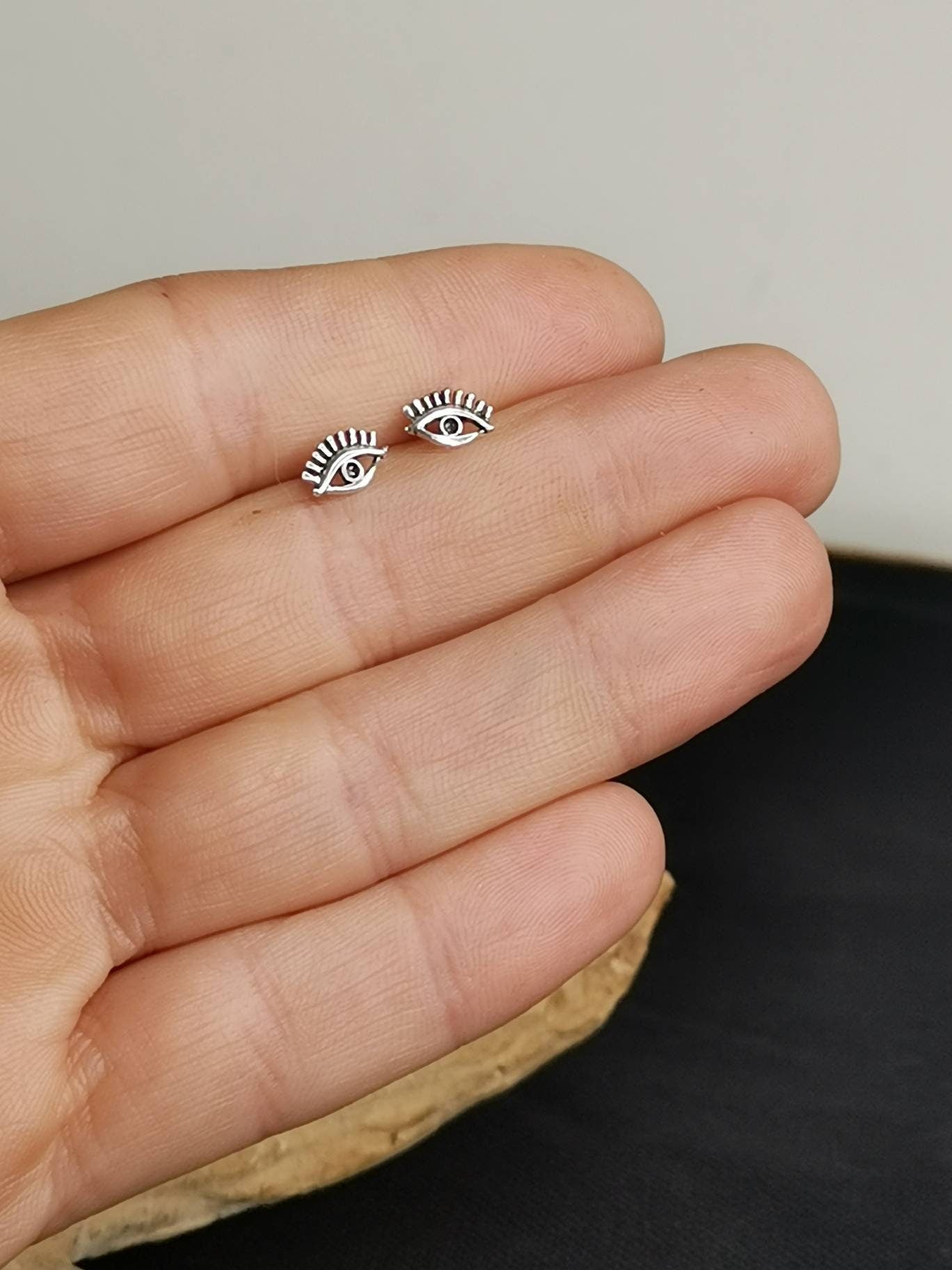 Eye Studs Silver 925, Studs Sterling Silver