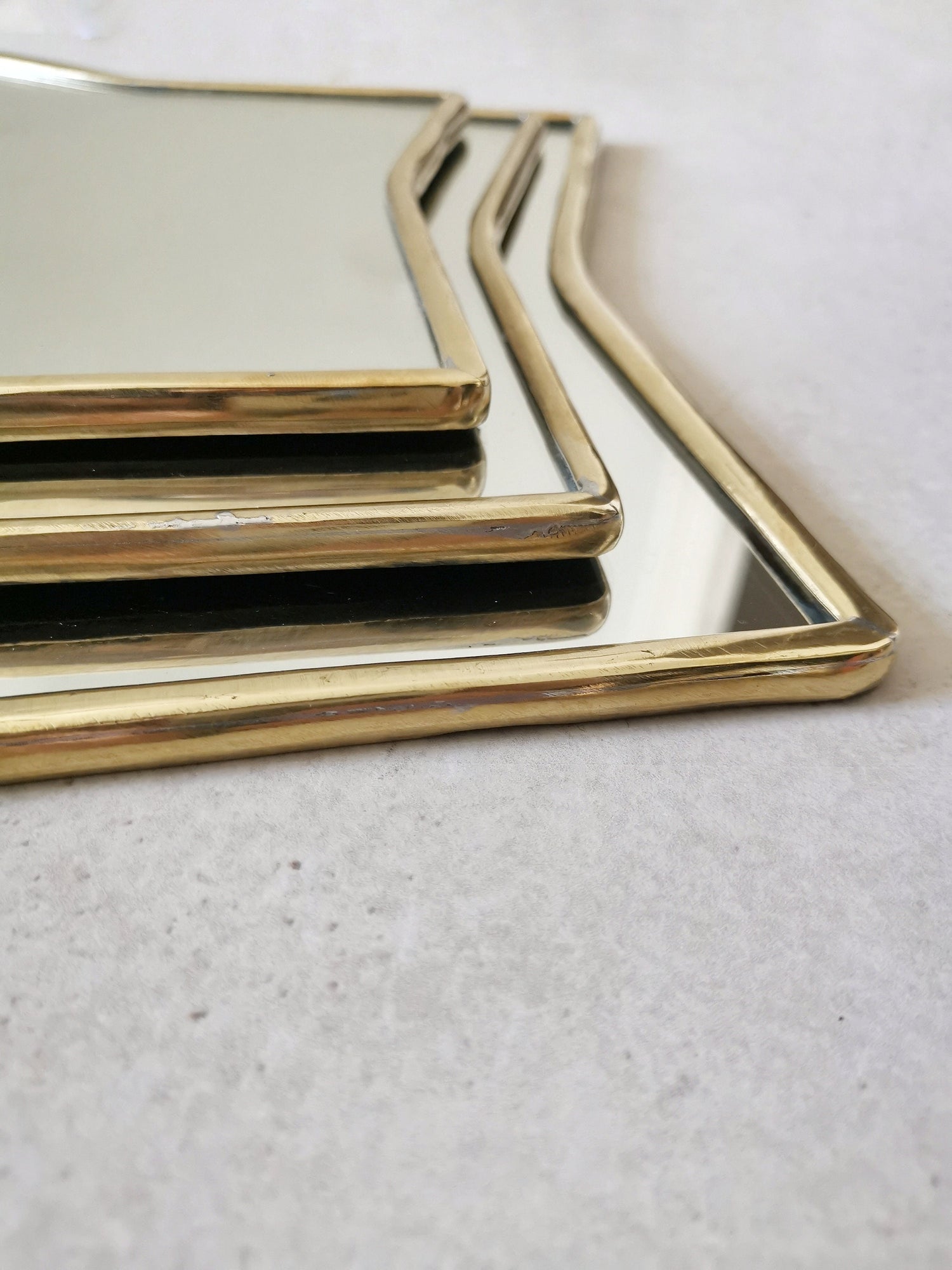 Stern Spiegel mit goldenem Rahmen, goldener Wandspiegel, Spiegel aus Marokko, Handarbeit, Spiegel sternenförmig