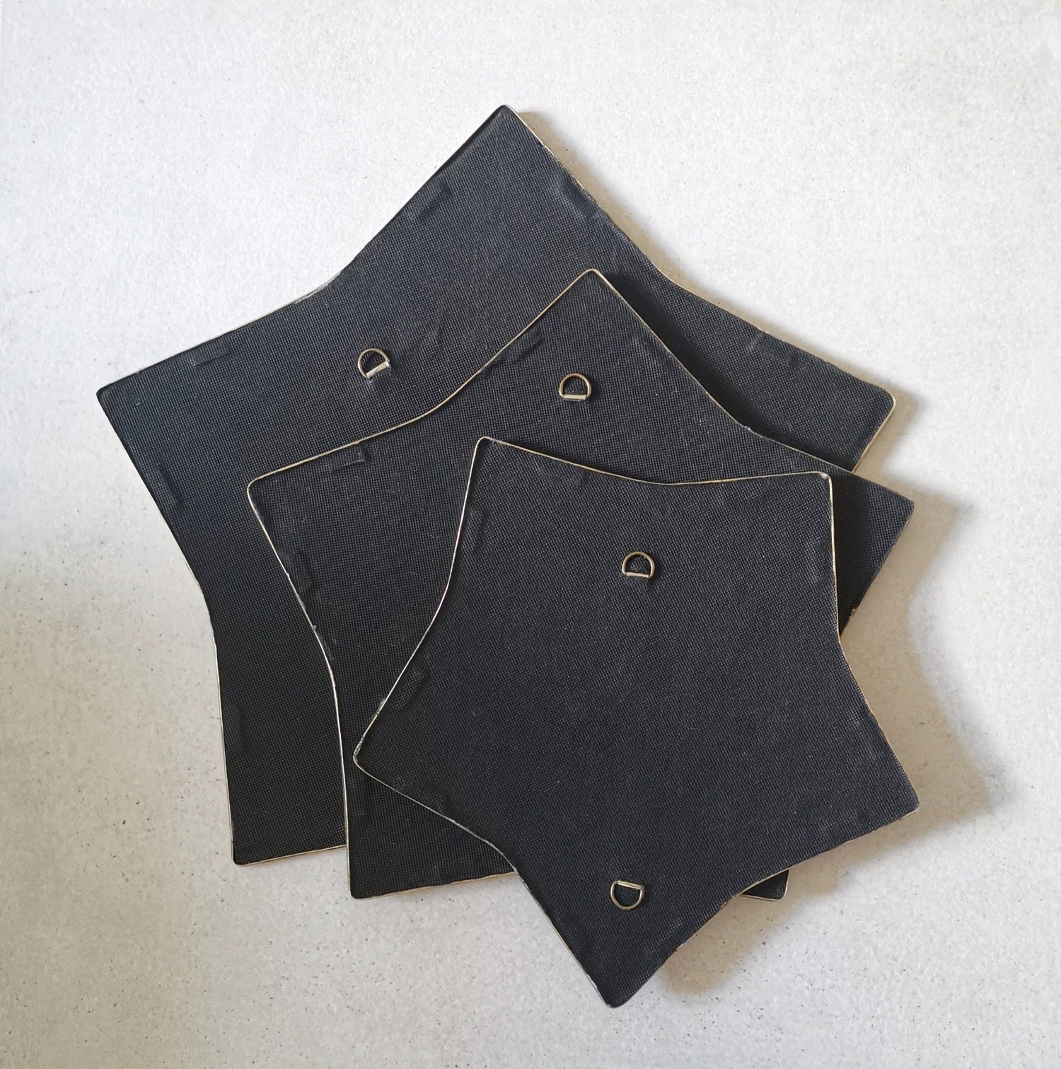 Stern Spiegel mit goldenem Rahmen, goldener Wandspiegel, Spiegel aus Marokko, Handarbeit, Spiegel sternenförmig - CocosyBerlin