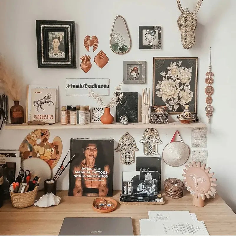 Schreibtisch mit Inspiration