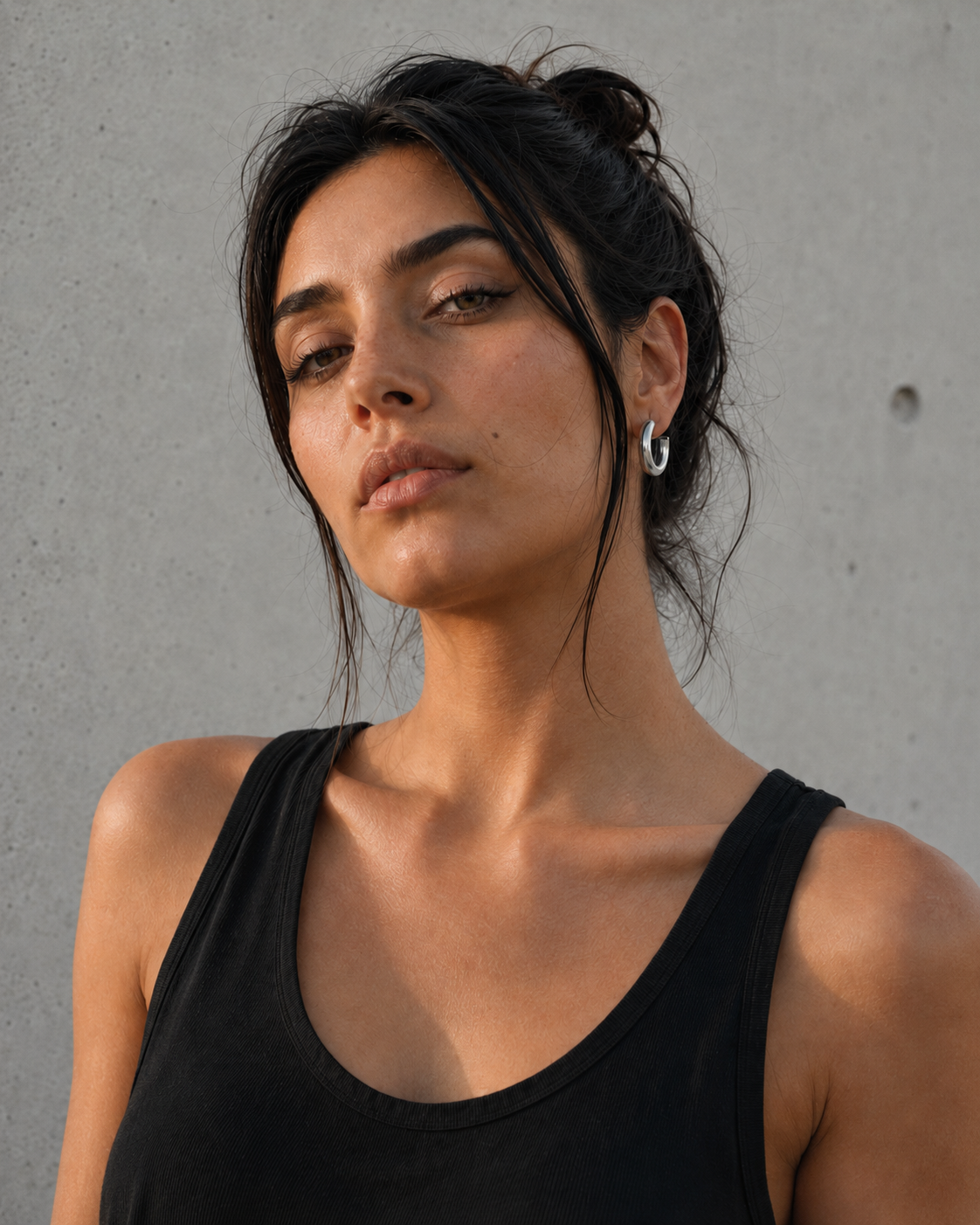 Offene Chunky Creolen aus Silber 925, Open Silver Hoops,Bold Statement Hoops 25mm