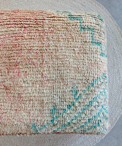Vintage Pouf aus Marokko, Bodenkissen quadratisch, Meditationskissen, Handarbeit - CocosyBerlin