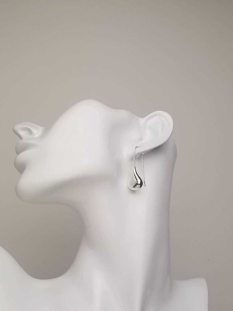 Drop earrings made of 925 silver, long hanging earrings, drop-shaped teardrop minimalist hanging earrings waterdrop waterdrop