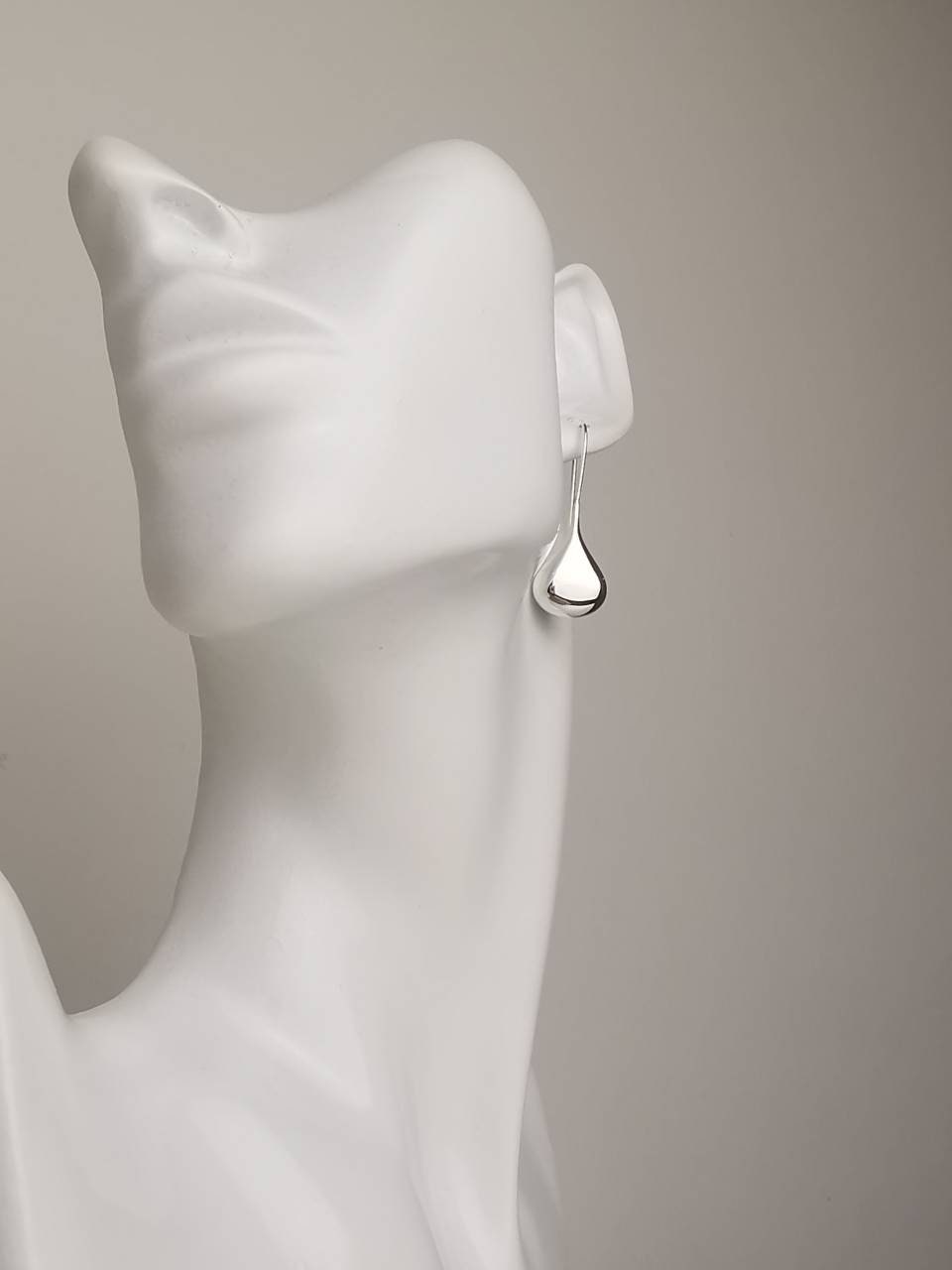 Drop earrings made of 925 silver, long hanging earrings, drop-shaped teardrop minimalist hanging earrings waterdrop waterdrop