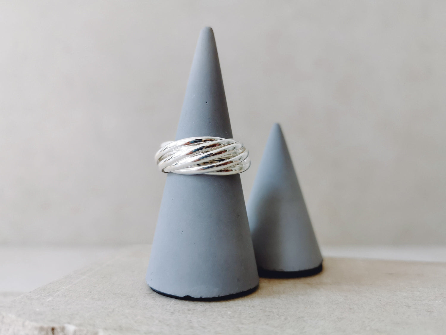 Multiple ring made of 9 individual rings 925 silver, sterling silver ring, wrap ring made of 925 silver