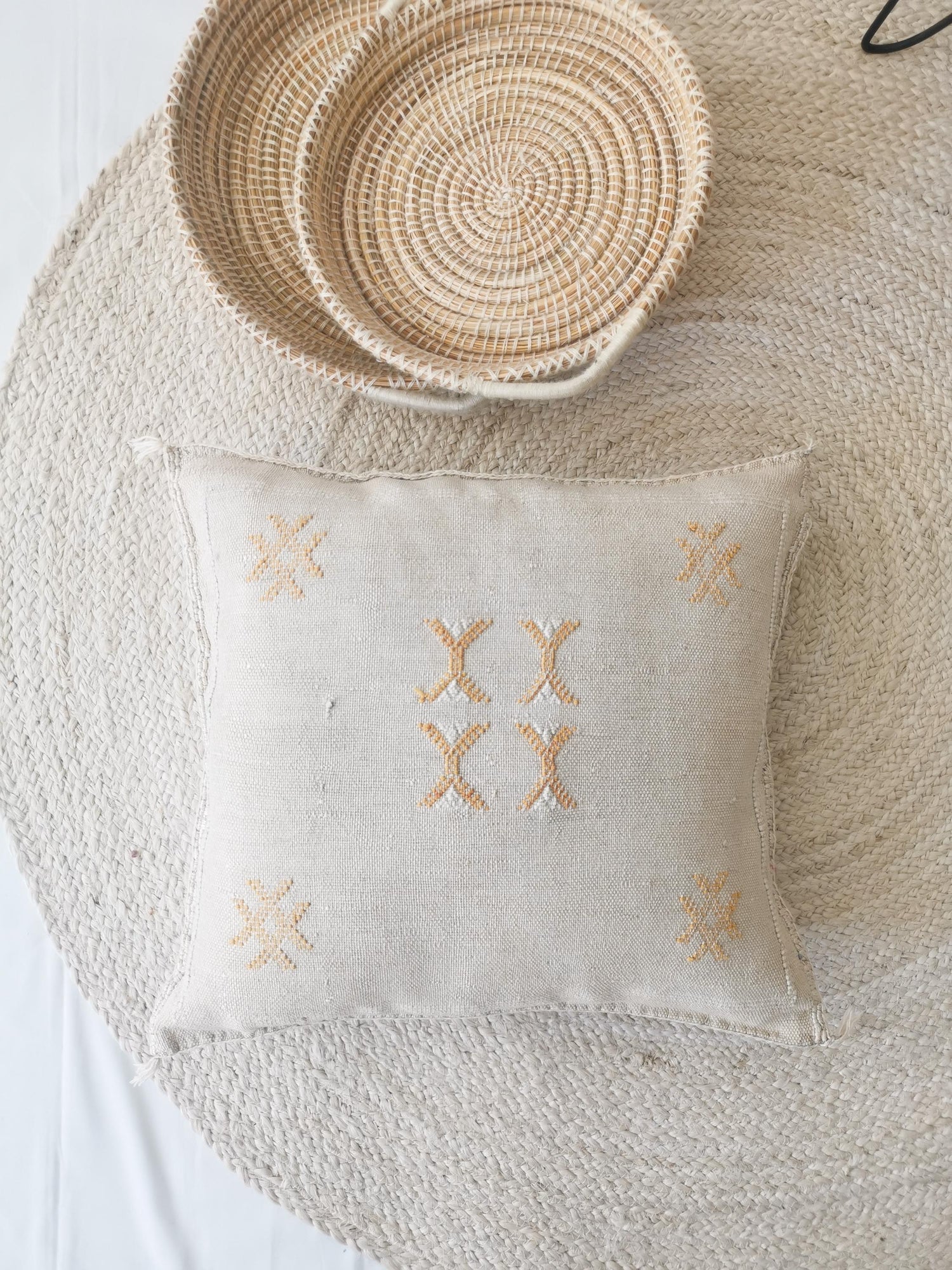 Coussin Sabra du Maroc, Housse de coussin Boho Eclectic, Housse de coussin marocaine, Housse de coussin orientale