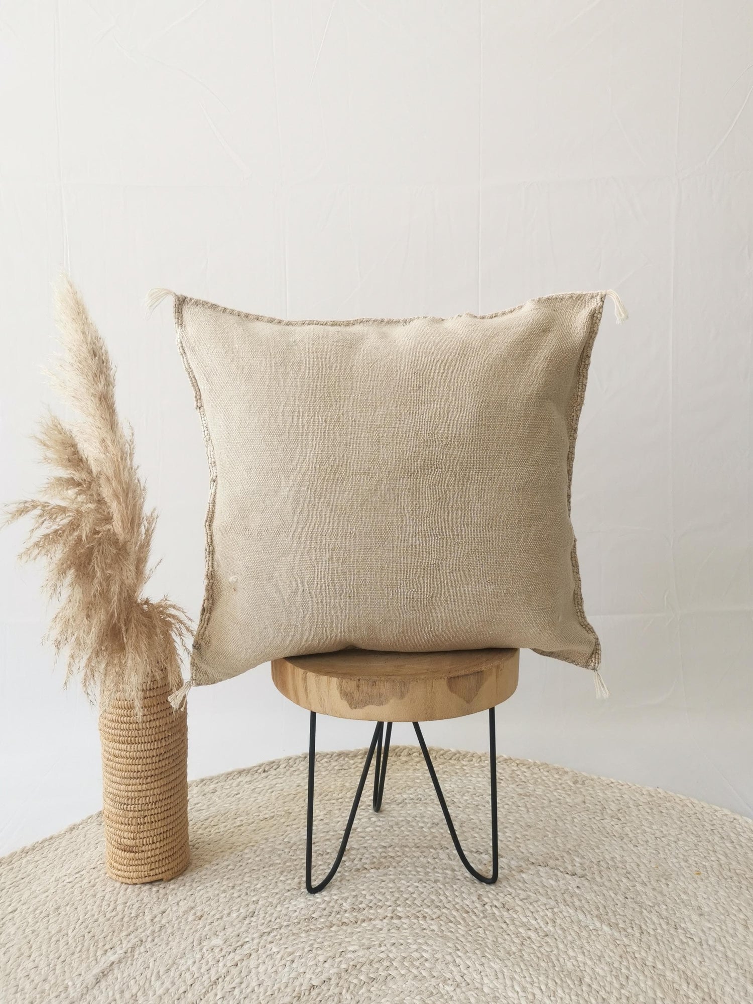 Coussin Sabra du Maroc, Housse de coussin Boho Eclectic, Housse de coussin marocaine, Housse de coussin orientale