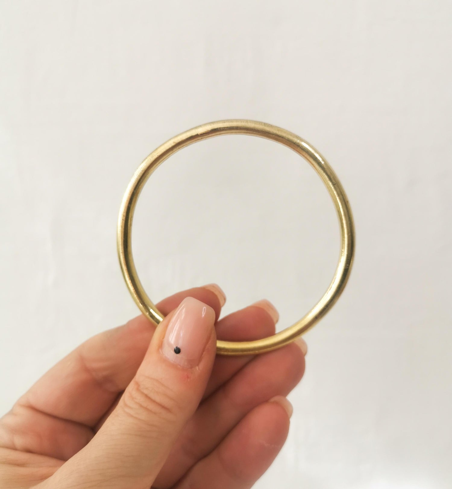 Bracelet en laiton massif, bracelet tendance, bracelet large, bracelet tribal en or, bracelet simple minimaliste