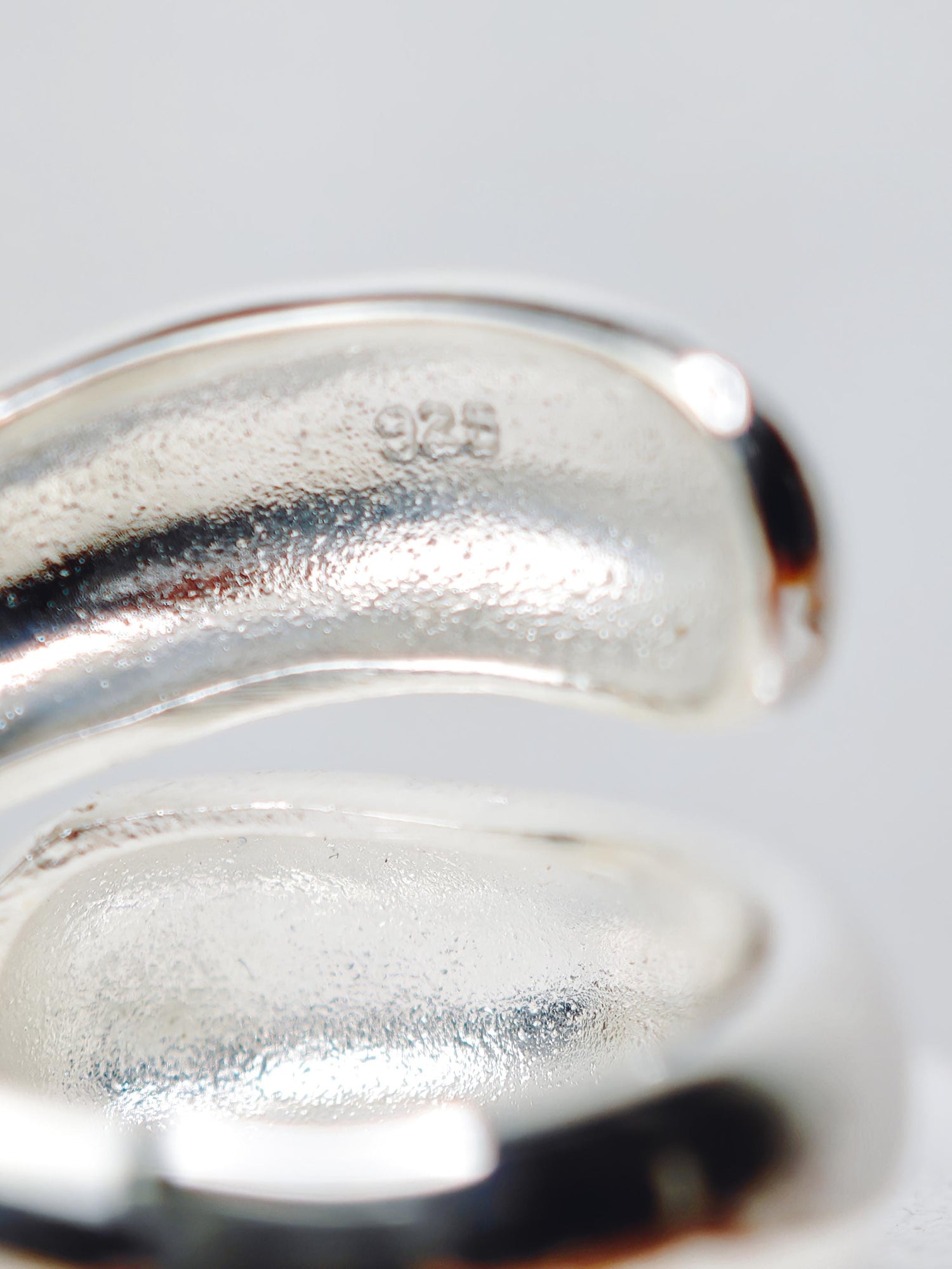Minimalist ring made of 925 silver, drop ring, chunky silver ring, open ring made of sterling silver