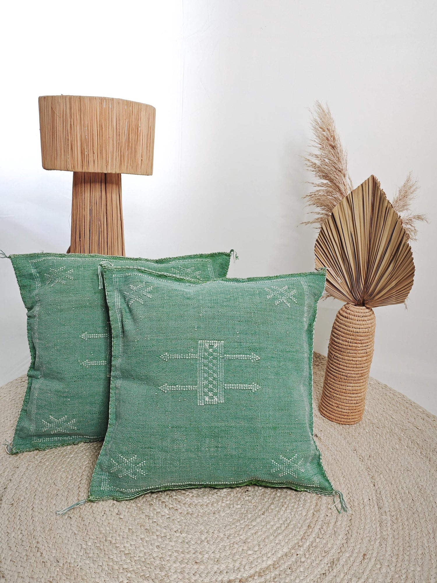 Sabra Pillow from Morocco, Boho Eclectic Cushion Cover, Moroccan