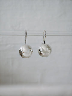 925 Silber Kugel Ohrringe hängend, Minimal Bubble Ohrhänger, Sommer Schmuck minimalitisch - CocosyBerlin