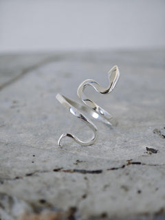 Schlangen - Ring aus 925 Silber, Snake Design Ring, one size fits all - CocosyBerlin