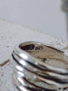 Statement Ring aus 925 Silber, Wickelring, Wire Wrap Ring minimal - CocosyBerlin