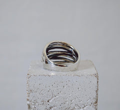 Statement Ring aus 925 Silber, Wickelring, Wire Wrap Ring minimal - CocosyBerlin