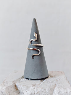 Schlangen - Ring aus 925 Silber, Snake Design Ring, one size fits all - CocosyBerlin